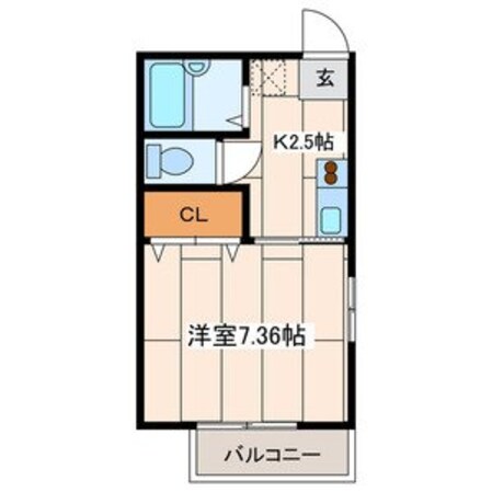 コリーヌ上町の物件間取画像